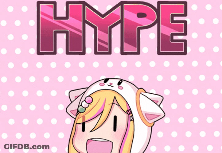 Hype Cute Cat Animated GIF