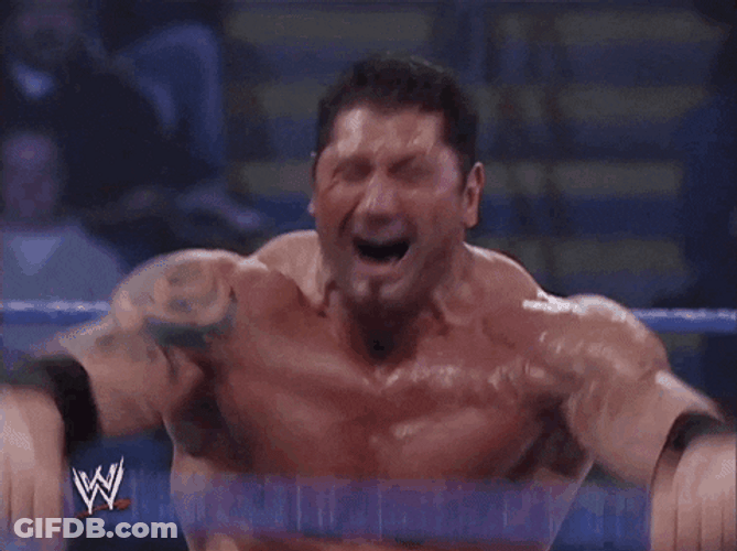 Hype Dave Bautista Smackdown 1000 GIF
