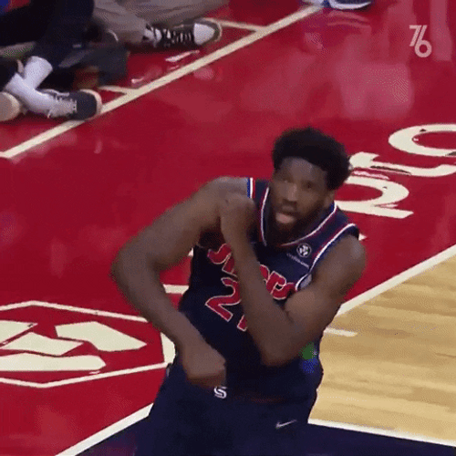 Hype Joel Embiid Hand Throw GIF