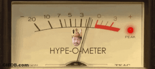 Hype Meter With Crowned Man GIF