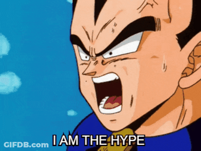 Hype Vegeta Dragon Ball Z GIF