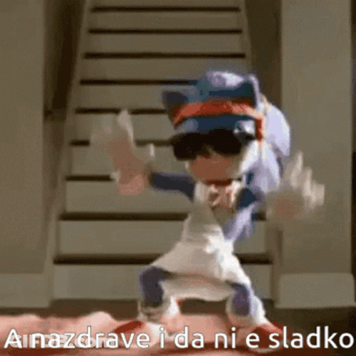 Hyped Sonic The Hedgehog Put You Hands Up Dancing GIF