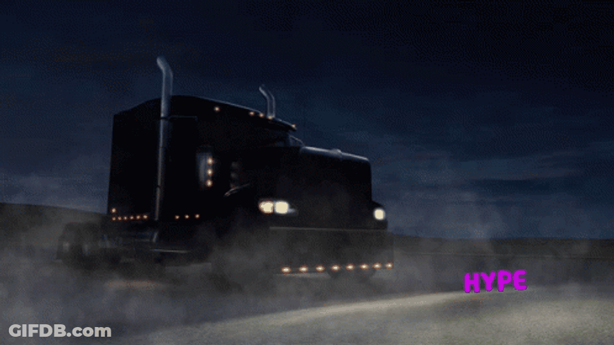 Hyped Truck In American Truck Simulator GIF