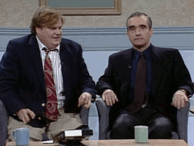 Hyped-Up Chris Farley SNL GIF