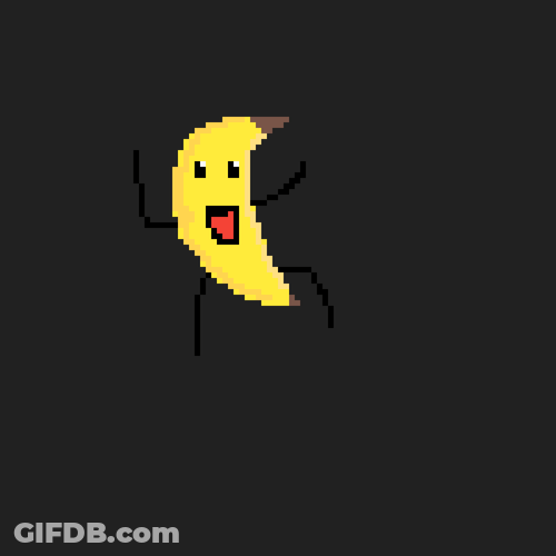 Hyper Active Dancing Rapidly Banana GIF