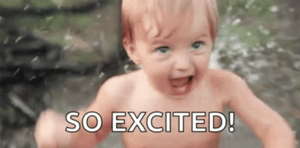 Hyper Baby Shower Super Excited GIF