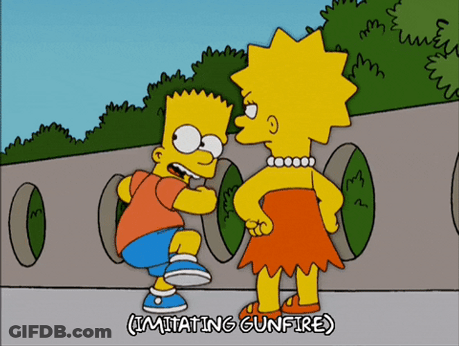 Hyper Bart The Simpsons Running GIF