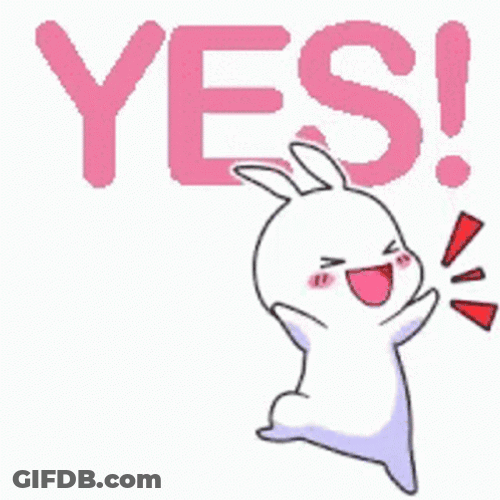 Hyper Bunny Yess GIF