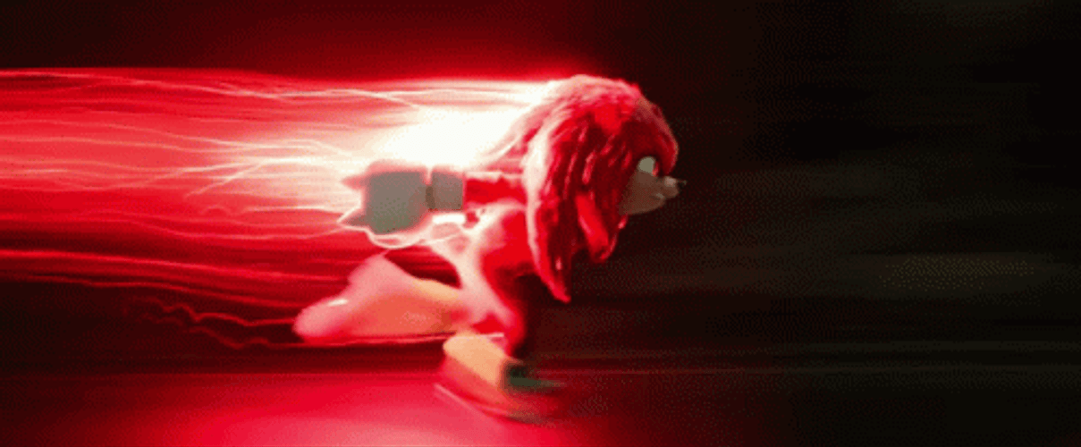 Hyper Knuckles Lightning Speed Run GIF