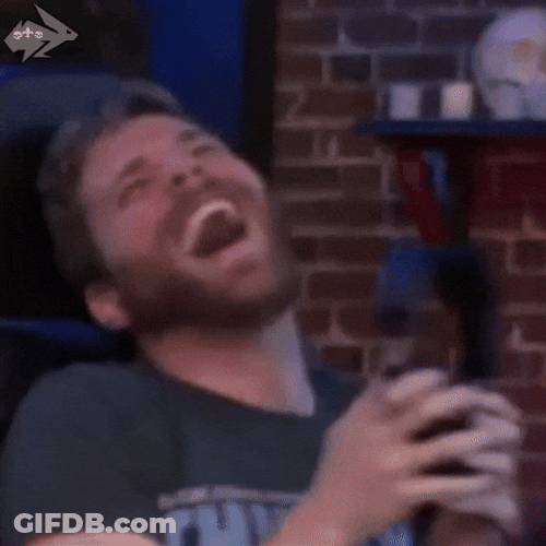 Hyper Laugh Of Man GIF
