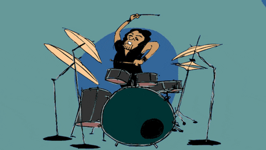 Hyper Man Drum Rimshot GIF