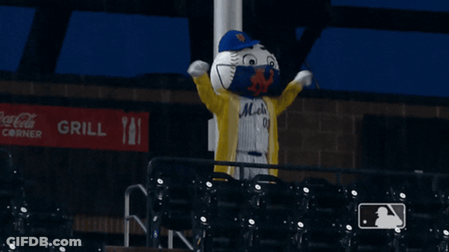 Hyper Mr Met Jumping GIF