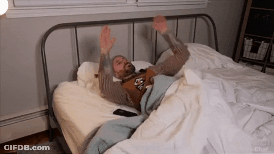 Hyper Sleeping Man At Night GIF