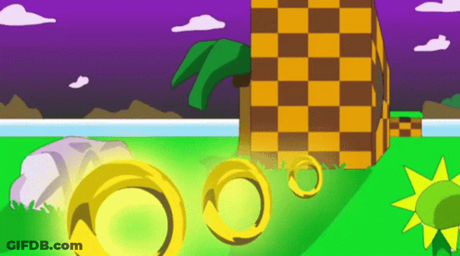 Hyper Sonic Attracting Rings GIF