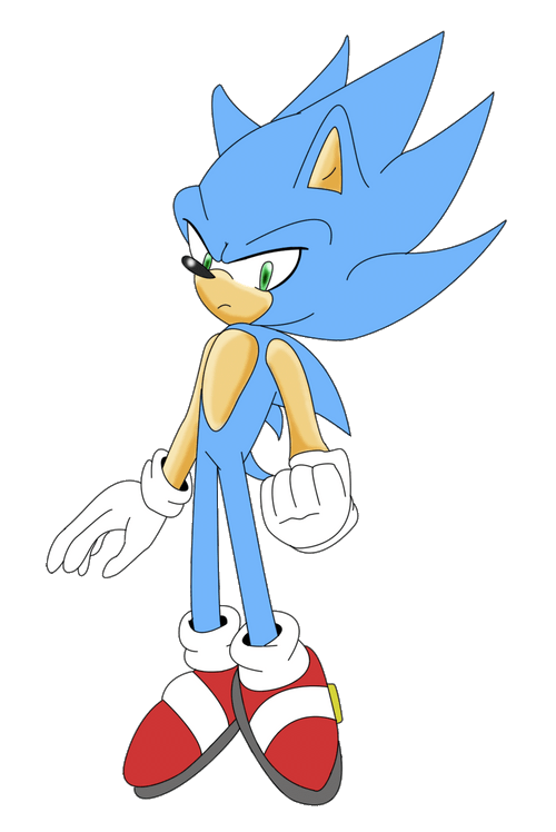 Hyper Sonic Changing Rainbow Hair GIF
