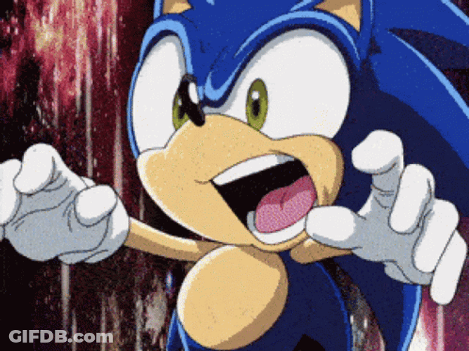 Hyper Sonic Charging Epic Fight GIF