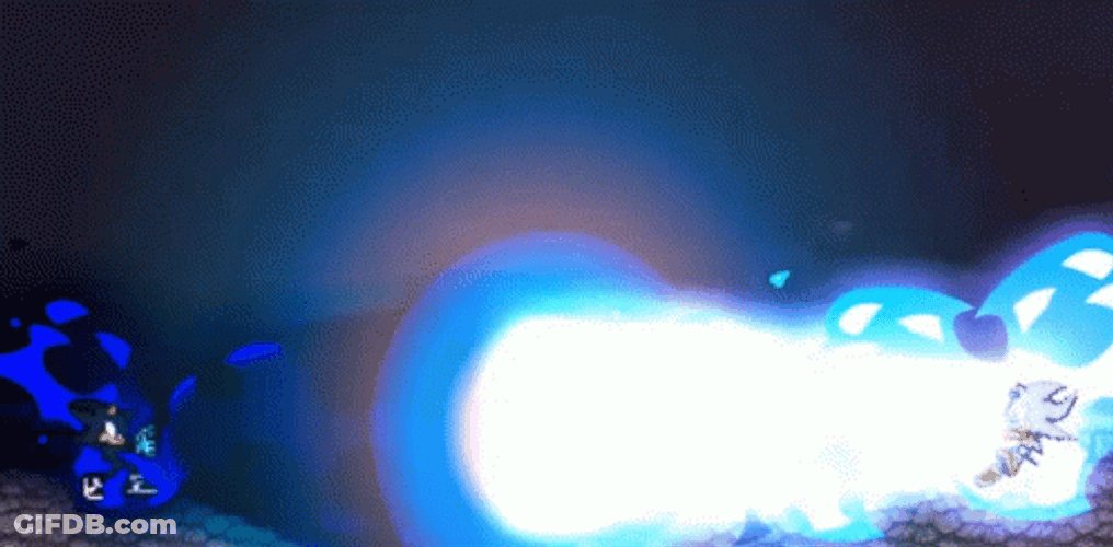 Hyper Sonic Charging Out Power GIF