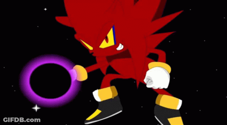 Hyper Sonic Fighting Hyper Nazo GIF