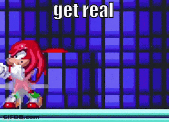 Hyper Sonic Fighting Knuckles Get Real GIF