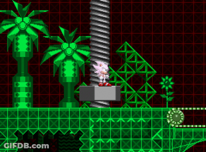Hyper Sonic Idle Video Game Animation GIF