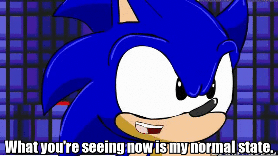 Hyper Sonic Normal State Sonic GIF