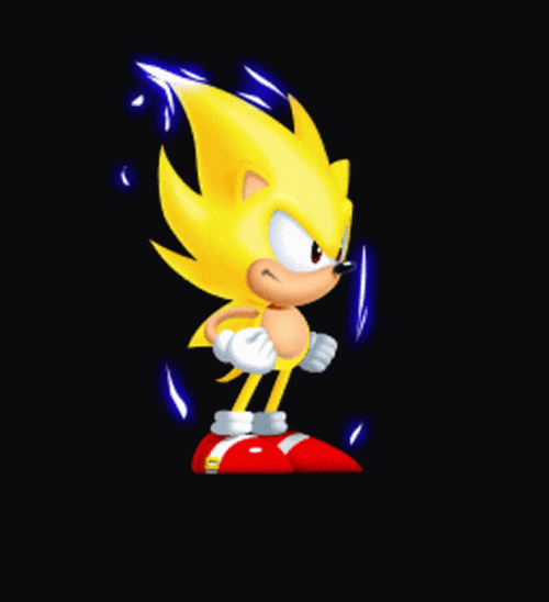 Hyper Sonic Super Saiyan Effect GIF