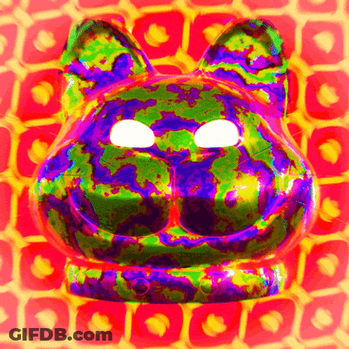 Hypno Blinking Eyes Cat GIF