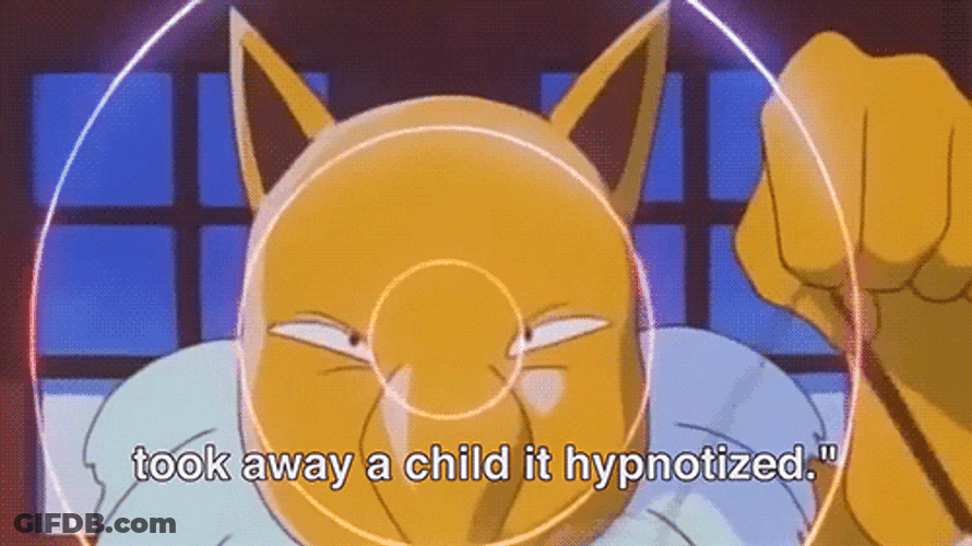 Hypno Cartoon Anime Pokemon GIF