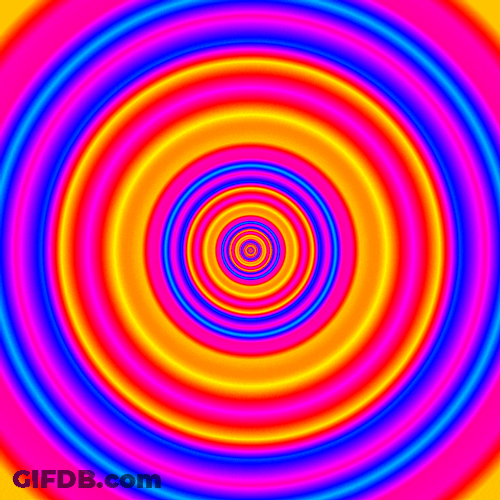Hypno Colorful Circle Loop GIF