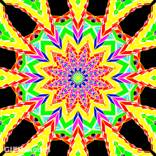 Hypno Colorful Mandala Hypnotizing GIF