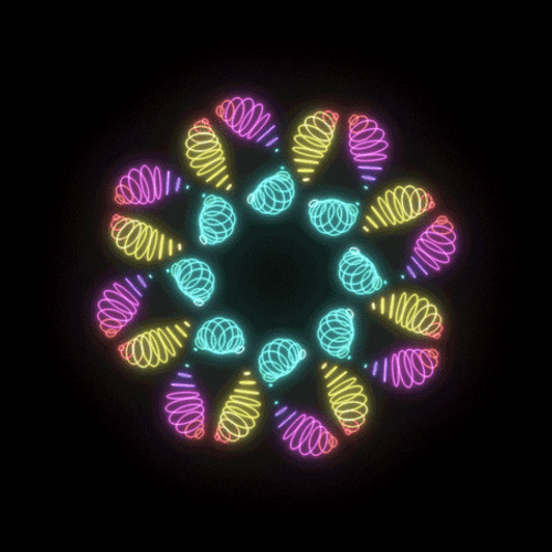 Hypno Glowing Worm Loop GIF