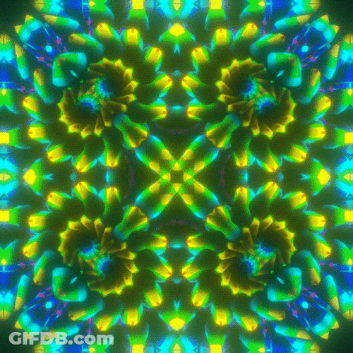 Hypno Multicolor And Multimovement Mandala GIF