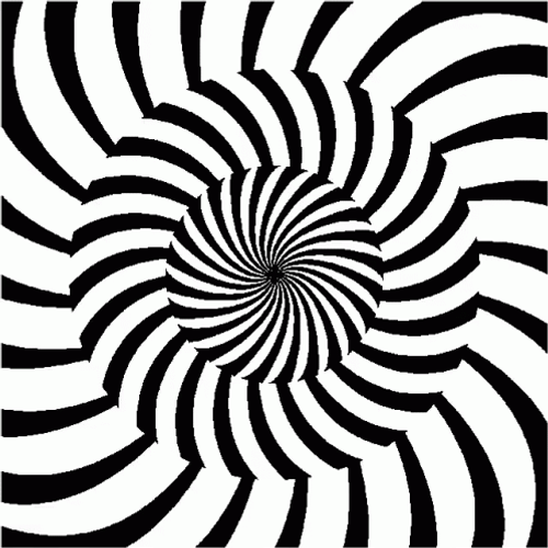 Hypnosis Black And White Circle Eye Illusion GIF