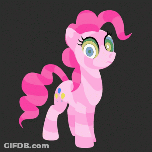 Hypnosis Pinkie Pie Cute Cartoon Unicorn GIF