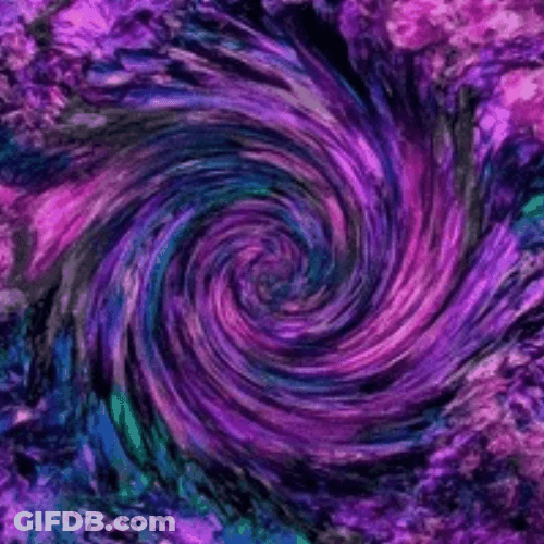Hypnosis Purple Color Mixing Spiral GIF