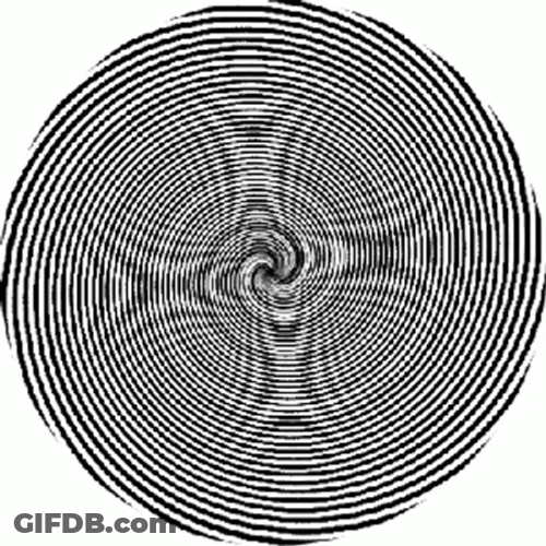 Hypnotic Animated Spirals Optical Illusions GIF