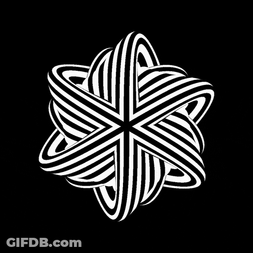 Hypnotic Optical Illusion Abstract Circle Pattern GIF