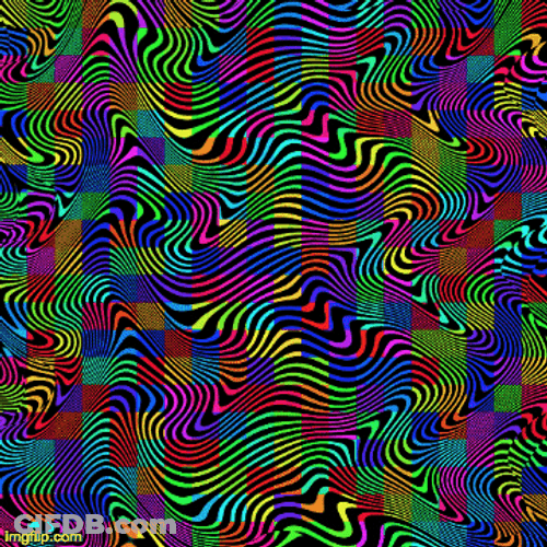 Hypnotic Optical Illusion Abstract Digital Art GIF