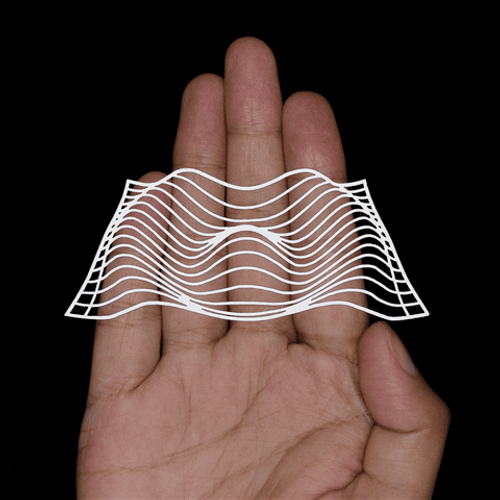 Hypnotic Optical Illusion Amazing Transparent Wave GIF