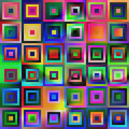 Hypnotic Optical Illusion Flashing Squares GIF
