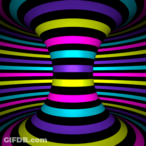 Hypnotic Optical Illusion Futuristic Art GIF