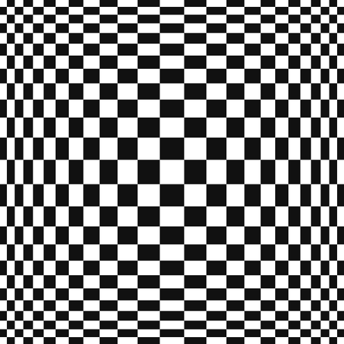 Hypnotic Optical Illusion Moving Checker Board GIF