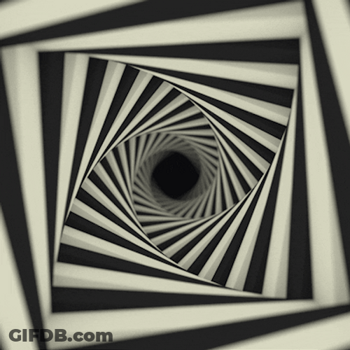 Hypnotic Optical Illusion Spinning Spiral Loop GIF