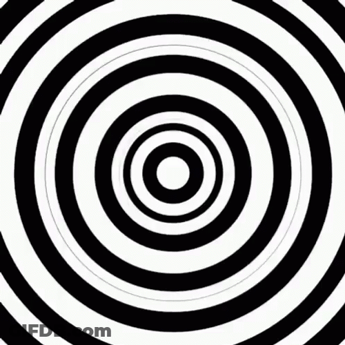 Hypnotic Spiral Black And White Circle GIF