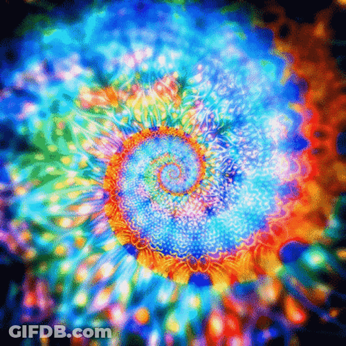 Hypnotic Spiral Colorful Mandala GIF