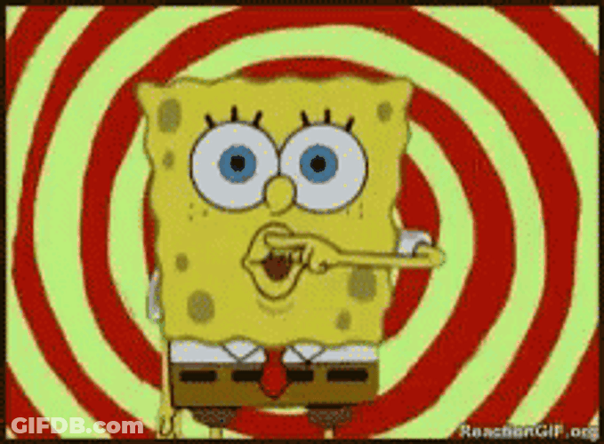 Hypnotized Spongebob In Trance GIF