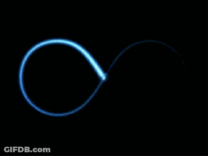 Hypnotizing Slow Motion Infinity Visual Art GIF