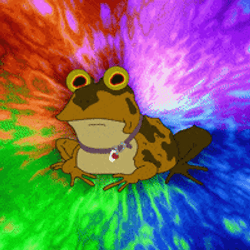 Hypnotoad Spellbinding Neon Green Lights GIF