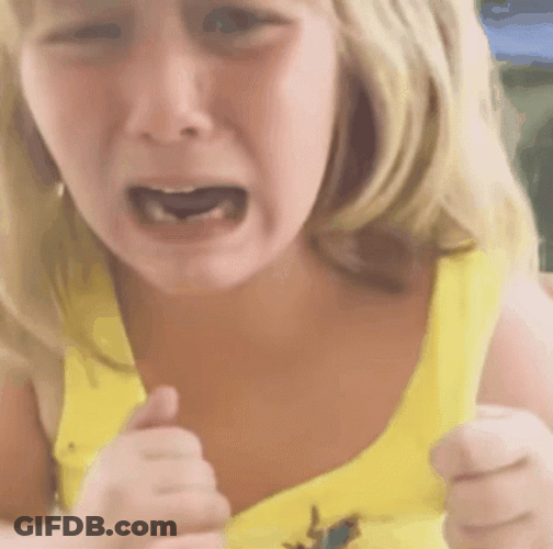 Hysterical Girl Panicking Tantrums GIF
