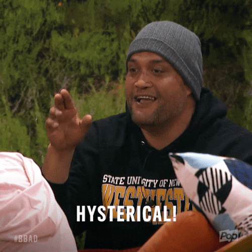 Hysterical Laughing Big Brother Steve GIF